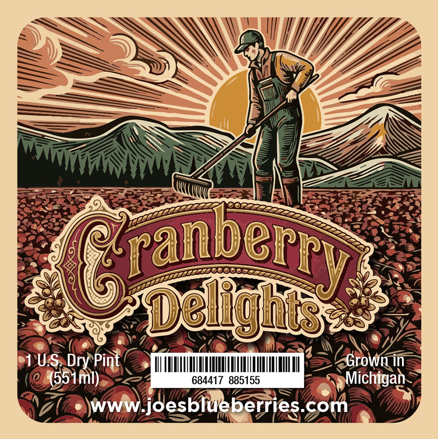 Cranberry Delights Label